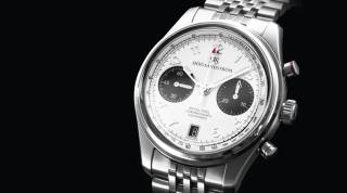 Sjöö Sandström Royal Steel Chronograph klocka med ljus urtavla och stålarmband
