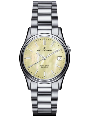 Sjöö Sandström Royal Steel Classic Automatic 36mm 008324, handla denna klocka online eller i butik hos klockmaster