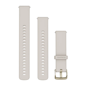 Garmin Armband med snabbfäste 18mm Elfenbensvitt 010-13256-04, handla denna klocka online eller i butik hos klockmaster