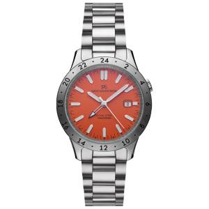 Sjöö Sandström Royal Steel Worldtimer 41mm 020104, handla denna klocka online eller i butik hos klockmaster