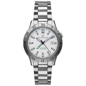 Sjöö Sandström Royal Steel Worldtimer 41mm 020142, handla denna klocka online eller i butik hos klockmaster