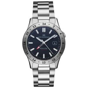 Sjöö Sandström Royal Steel Worldtimer 36mm 020449, handla denna klocka online eller i butik hos klockmaster