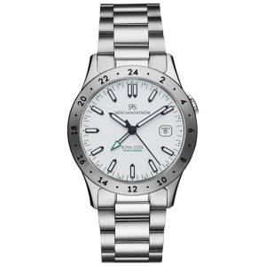 Sjöö Sandström Royal Steel Worldtimer 36mm 020593, handla denna klocka online eller i butik hos klockmaster