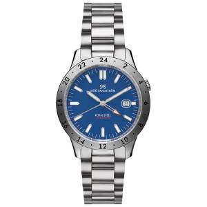 Sjöö Sandström Royal Steel Worldtimer 41mm 020807, handla denna klocka online eller i butik hos klockmaster