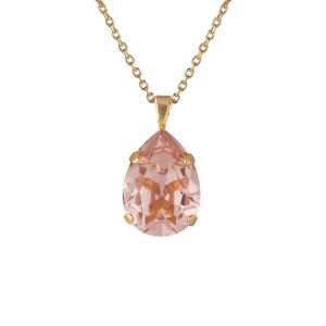 Caroline Svedbom Mini Drop Halsband Guld och rosa  100004100614, handla denna klocka online eller i butik hos klockmaster