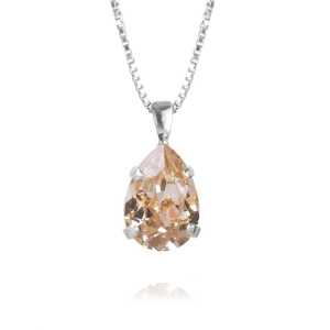 Caroline Svedbom Mini Drop Halsband Silver och rosa  100005100314, handla denna klocka online eller i butik hos klockmaster