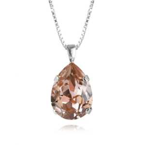 Caroline Svedbom Classic Drop Halsband Silver och rosa  100021100615, handla denna klocka online eller i butik hos klockmaster