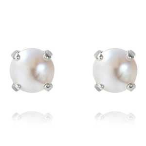 Caroline Svedbom Classic Stud Örhängen Silver och vit  100024116844, handla denna klocka online eller i butik hos klockmaster