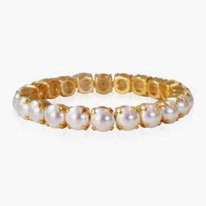 Caroline Svedbom Gia Stud Armband Guld och vit  100163116801, handla denna klocka online eller i butik hos klockmaster