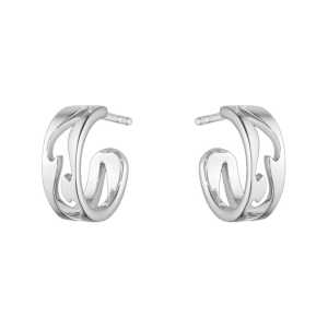 Georg Jensen Fusion Open Earhoop Vitt Guld  10016437, handla denna klocka online eller i butik hos klockmaster