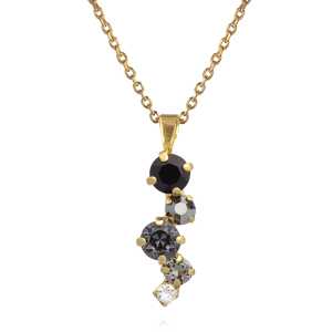 Caroline Svedbom Elina Halsband Guld Svart Kombo   101216121101, handla denna klocka online eller i butik hos klockmaster