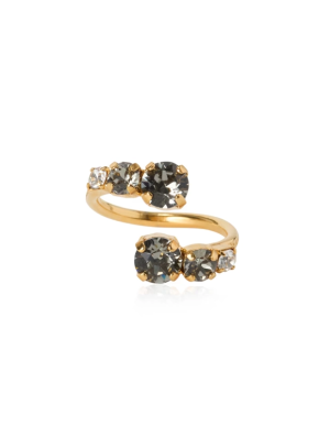 Caroline Svedbom Halo Ring - Guld / Black Diamond + Crystal 102017139601, handla denna klocka online eller i butik hos klockmaster