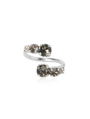 Caroline Svedbom Halo Ring - Silver / Black Diamond + Crystal 102018139601, handla denna klocka online eller i butik hos klockmaster