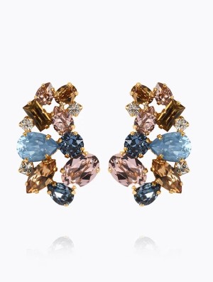 Caroline Svedbom Isolina Örhängen - Guld / Smoked Blue Combo 102153140101, handla denna klocka online eller i butik hos klockmaster