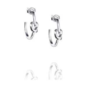 Efva Attling Örhängen Love Knot Hoops - Silver 12-100-02170-0000, handla denna klocka online eller i butik hos klockmaster