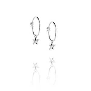 Efva Attling Örhängen Micro Catch A Falling Star Hoops – Silver 12-100-02260-0000, handla denna klocka online eller i butik hos klockmaster