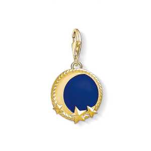 Thomas Sabo Charm Pendant Moon and Stars - Guld/Blå 1664-427-32, handla denna klocka online eller i butik hos klockmaster