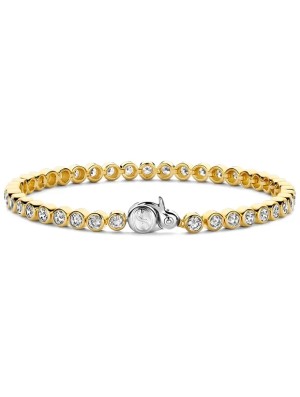 Ti Sento Round Tennis Armband Medium - Guld 2842ZY/M-18CM, handla denna klocka online eller i butik hos klockmaster