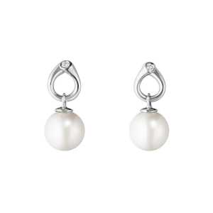 Georg Jensen Örhängen Magic - Silver/Vit 3519817, handla denna klocka online eller i butik hos klockmaster