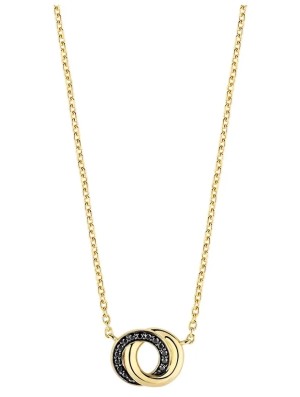 Ti Sento Forever Connected Black Zirconia Halsband - Guld/Svart 3915BY/42, handla denna klocka online eller i butik hos klockmaster