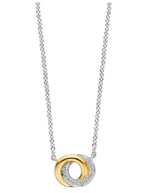 Ti Sento Forever Connected Zirconia Halsband - Guld/Silver 3915ZY/42, handla denna klocka online eller i butik hos klockmaster