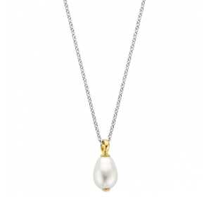 Ti Sento Milano Halsband - Silver/vit/guld 3995PW/42, handla denna klocka online eller i butik hos klockmaster