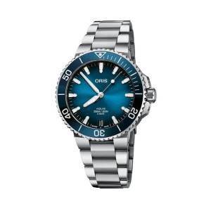 ORIS Aquis Date Calibre 400 41,5mm 40077694135MB, handla denna klocka online eller i butik hos klockmaster