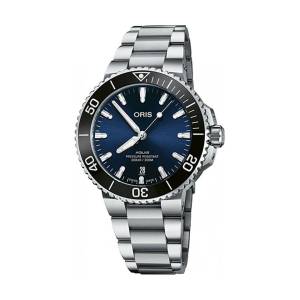 ORIS Aquis Date 42mm 73377664135MB, handla denna klocka online eller i butik hos klockmaster