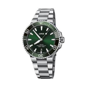 ORIS Aquis Date 41mm 73377664157MB, handla denna klocka online eller i butik hos klockmaster