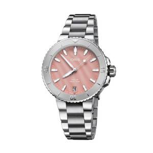 ORIS Aquis Date 36mm 73377704158MB, handla denna klocka online eller i butik hos klockmaster