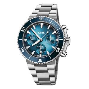ORIS Aquis Chronograph 43.5mm 77177934155MB, handla denna klocka online eller i butik hos klockmaster