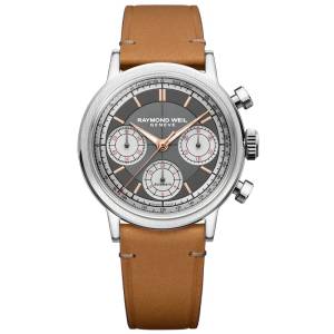 Raymond Weil Millesime Tri-Compax Chronograph 39mm 7765-STC-60651, handla denna klocka online eller i butik hos klockmaster