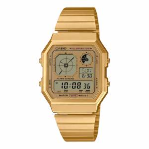 CASIO Vintage Retro-futuristic 34mm A130WEG-9AEF, handla denna klocka online eller i butik hos klockmaster