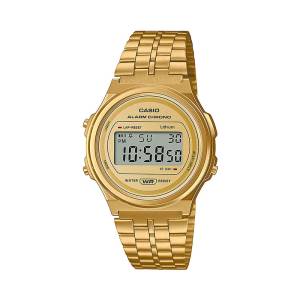 CASIO Vintage Round 37.5mm A171WEG-9AEF, handla denna klocka online eller i butik hos klockmaster
