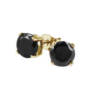 Astrid och Agnes Örhängen Ida - Guld / Svart AA357545, handla denna klocka online eller i butik hos klockmaster