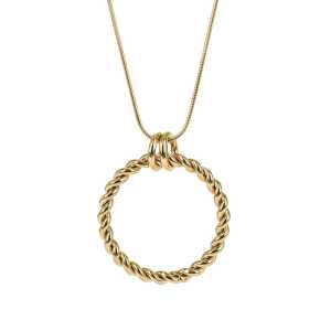 Astrid och Agnes Halsband Twist - Guld AA359051, handla denna klocka online eller i butik hos klockmaster