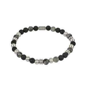 AROCK Armband Eddie - Svart och stål AA363669, handla denna klocka online eller i butik hos klockmaster