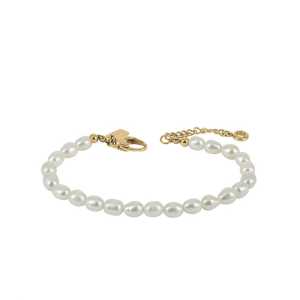 AROCK Armband Prince - Vit pärla / guld AA366639, handla denna klocka online eller i butik hos klockmaster
