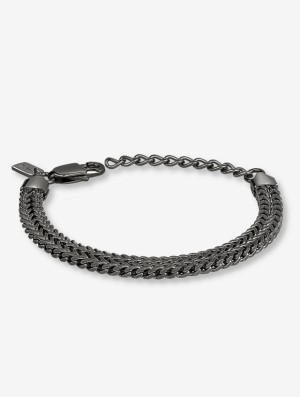 Arock Armband Iggy Double 16cm - Gun Metal AA381021, handla denna klocka online eller i butik hos klockmaster