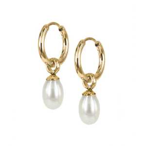 Astrid och Agnes Palma Örhängen Guld och vit AA400104, handla denna klocka online eller i butik hos klockmaster