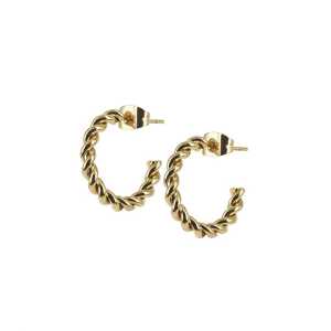 Astrid och Agnes Örhängen Twist - Guld AA400173, handla denna klocka online eller i butik hos klockmaster