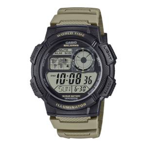 CASIO Timeless World Time 45mm AE-1000W-5AVEF, handla denna klocka online eller i butik hos klockmaster