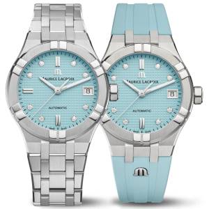 Maurice Lacroix Aikon Automatic Limited Summer Edition 35mm AI6006-SS00F-451-C, handla denna klocka online eller i butik hos klockmaster