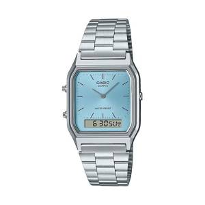 CASIO Vintage Edgy 30mm AQ-230A-2A1MQYES, handla denna klocka online eller i butik hos klockmaster