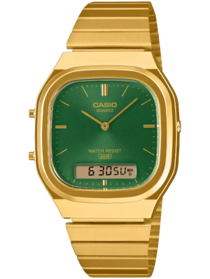 CASIO Vintage Retro-modern 36mm AQ-240EG-3AEF, handla denna klocka online eller i butik hos klockmaster
