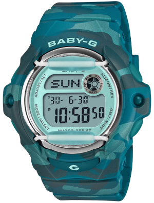 CASIO Baby-G 42.5mm Camo BG-169CM-2ER, handla denna klocka online eller i butik hos klockmaster