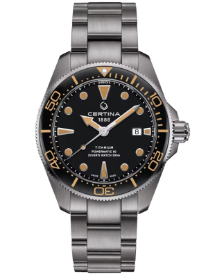 CERTINA DS Action Diver Powermatic 80 Titanium 43mm C0326074405100, handla denna klocka online eller i butik hos klockmaster