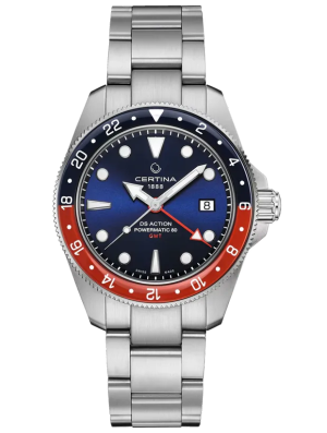 CERTINA DS Action GMT Powermatic 80 41mm C0329291104100, handla denna klocka online eller i butik hos klockmaster