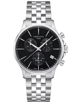 CERTINA DS-8 Chronograph 41mm C0454171105100, handla denna klocka online eller i butik hos klockmaster