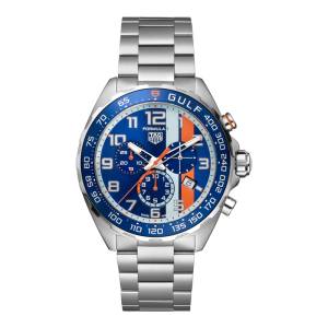 TAG Heuer Formula 1 Chronograph X Gulf 43mm CAZ101AT.BA0842, handla denna klocka online eller i butik hos klockmaster